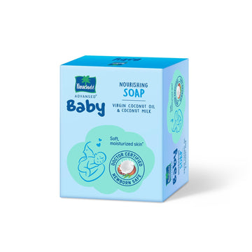 Parachute Advansed Baby Soap For Newborn Babies | Doctor Certified | Virgin Coconut Oil & Coconut Milk | Prevents Dryness | 75Gm