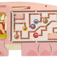 ROBUD Wooden Busy Board for Children - Montessori Learning Toy, Wall Mounted Activity Centre with Gears, Maze, Childrens Wooden