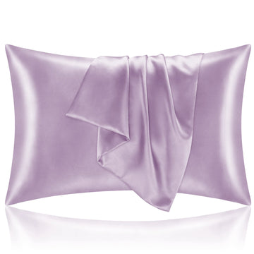 Bedelite Toddler Pillowcases 13X18 Inches - Super Soft And Silky Satin Pillowcase For Hair And Skin 2 Pack, Lavender Cooling Pil