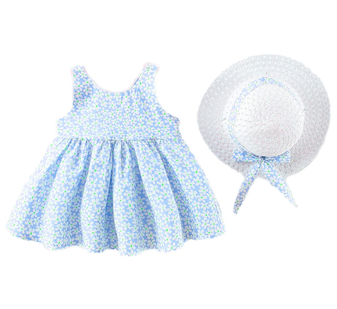 Bold N Elegant  Be Bold Inside & Elegant Outside Baby Girls Mini Frock (Bnekd10090_Blue_18 Months24 Months)
