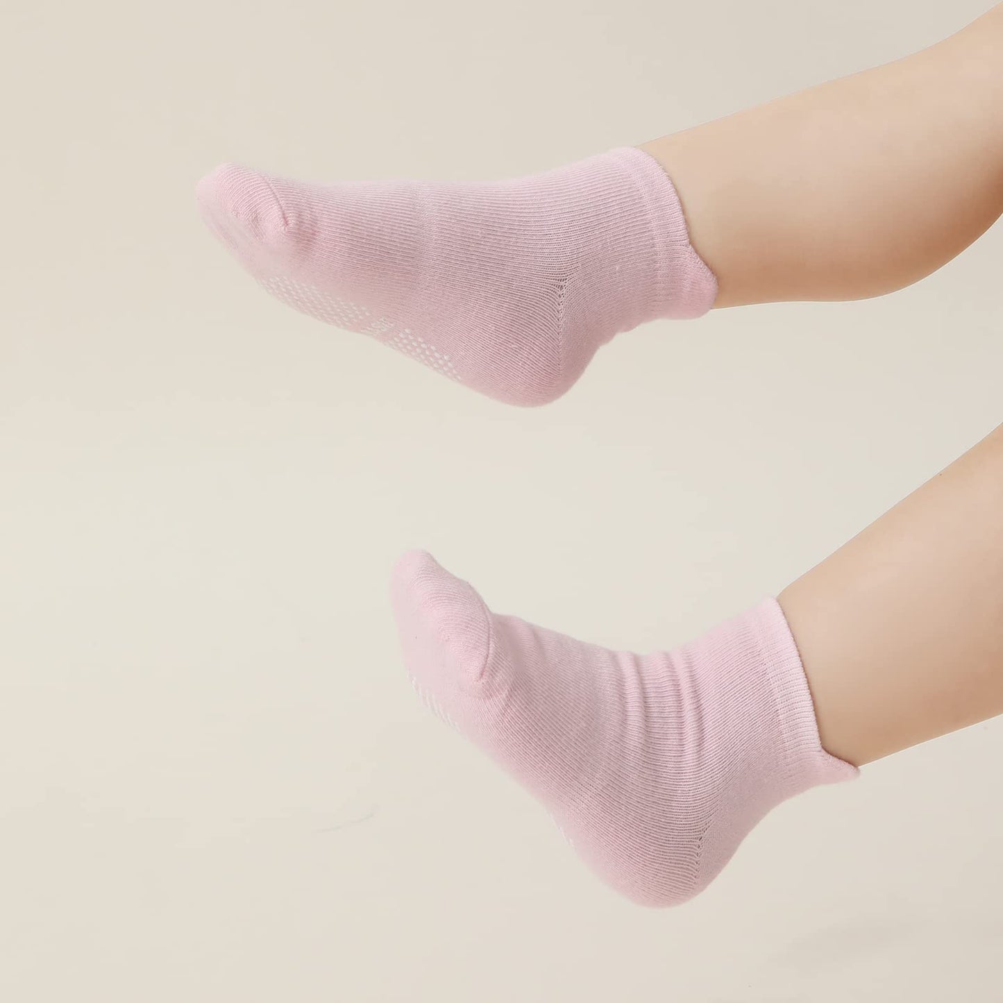 Aroveea Non Slip Grip Ankle Baby Socks 3-5 Years Old For Toddler Boys And Girls Kids Socks 12 Pack, Cute Cotton Baby Socks