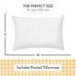 Toddler Pillow With Pillowcase 13X18 - Kids Pillow For Sleeping - Toddler Pillow - Better Neck Support Ergonomic Pillow And Todd