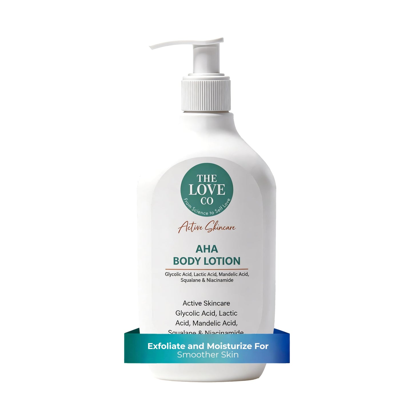 The Love Co 10% Aha + 2% Bha Body Lotion - Nourishing Formula For Dry Skin - Women & Men - Enhanced With Niacinamide, Shea Butte