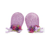 Easter Bunny Hair Clips Hairpins with Glitter Rabbit Ears Baby Girls Hair-Clip JHE14 (Purple Ear)