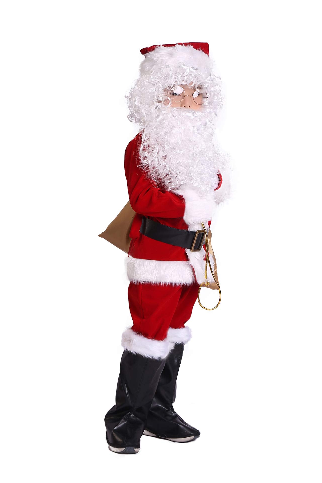 Takuvan Complete Christmas Boys 10Pcs Santa Suit Children Halloween Costume Xl Red