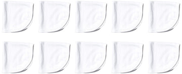 Honestbaby 10-Pack Organic Cotton Baby-Terry Wash Cloths, Bright White, One Size,10 Count (Pack Of 1)