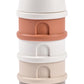 Beaba Stacked Formula Container  Air Tight Multifunctional Storage Container For Storing Milk Powder And Baby Food, 4 Interchan
