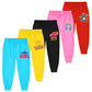 Trampoline Kids Cotton Blend Pyjamas | Bright Colors & Fun Prints | Ribbed Ankle Everyday Bottoms for Boys & Girls | Soft & Brea