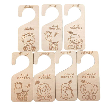 SECRET DESIRE 7X Adorable Baby Closet Dividers Organizer for Closet Bedroom New Mom Gift Style B|Other Nursery Dco