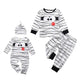 Aalizzwell Toddler Baby Halloween Romper Pants Set For Kids Funny (Mummy Romper, 6-12 Months)