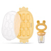 Haakaa Baby Fruit Food Feeder & Silicone Nibble Tray Combo - Breastmilk Popsicle Mold For Baby Cooling Relief, Bpa Free Baby Mes