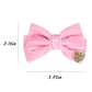Pink Velvet Hair Bows Cute Christmas Valentine School Hair Clips Handmade New Year Hair Accessories For Kids Girls Infants Toddl