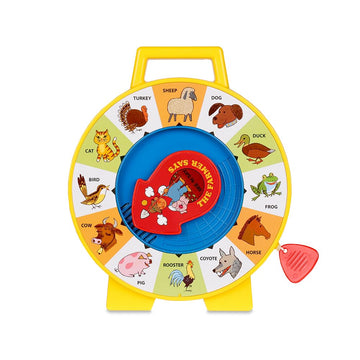 Fisher Price Classics - Farmer Says See n Say - Vintage Learning Toy, Sounds and Animals, Interactive Retro Game for Kids, Girl