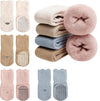 Yanwenx Baby Non Slip Socks Toddler NonSkid Ankle Socks With Grips AntiSlip Crew Cotton Socks For Infants Toddlers Girls Boys 