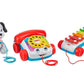Fisher-Price Baby & Toddler Toys Pull-Along Basics Set with 3 Classic Activities for Developmental Play Infants Ages 1+ Years
