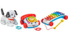 Fisher-Price Baby & Toddler Toys Pull-Along Basics Set with 3 Classic Activities for Developmental Play Infants Ages 1+ Years