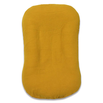 Hooyax Muslin Baby Lounger Cover Soft Organic Cotton Slipcover Fits Newborn Lounger For Baby Boys And Girls (Ginger)