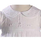 Little Things Mean A Lot Helena Cotton Christening Gown Size - 6 Months White