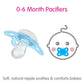 Mam Original Matte Baby Pacifier, Nipple Shape Helps Promote Healthy Oral Development, Sterilizer Case, Boy, 0-6 (Pack Of 2)