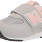 New Balance Kid'S 574 V1 New-B Hook And Loop Sneaker, Rain Cloud/Pink Haze, 2 Wide Infant