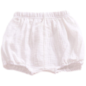 Ayiyo Baby Girls Boys Soft Cotton Linen Bloomers Cute Loose Harem Shorts White 11
