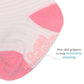 Fruit Of The Loom Baby 14-Pack Grow & Fit Flex Zones Cotton Stretch Socks - Unisex, Girls, Boys (6-12 Months, Pink Stripe)