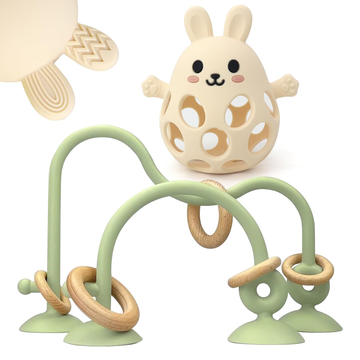 Baby High Chair Suction Toys Teething Chew - Baby Teething Toys Silicone Teethers, Baby Table Toys, Food Grade Silicon for 6 12 