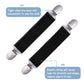Century Star Elastic Mitten Clips For Toddlers Glove Clips For Kids Babys Adults Winter Boys Girls Mitten Clips 2 Pairs Black&Na