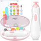 Baby Nail Trimmer Electric, Fansidi Baby Nail File Infant Nail Clippers With 10 Grinding Pads 8 Sandpapers For Newborn Infant To