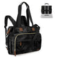 4 In 1 Diaper Bag Backpack, Diaper Bag Backpack For Mom Dad, Travel Diaper Bag Converts Into Backpack With Shoulder Strap, Mom B