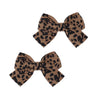 BOENBE LOVED Baby Hair Clips for Girls, Leopard Baby Clip Bows,Toddler Girl Hair Accessories for Kids Fully Lined Polka Dot Alli