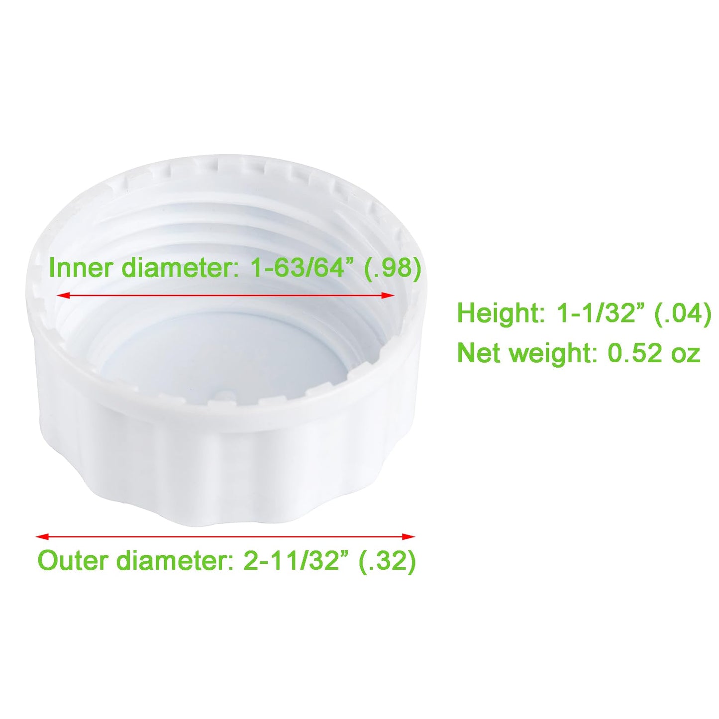 (8-Pcs) Travel Bottle Caps Compatible With Avent Bottles, Bottle Lids Replacement White