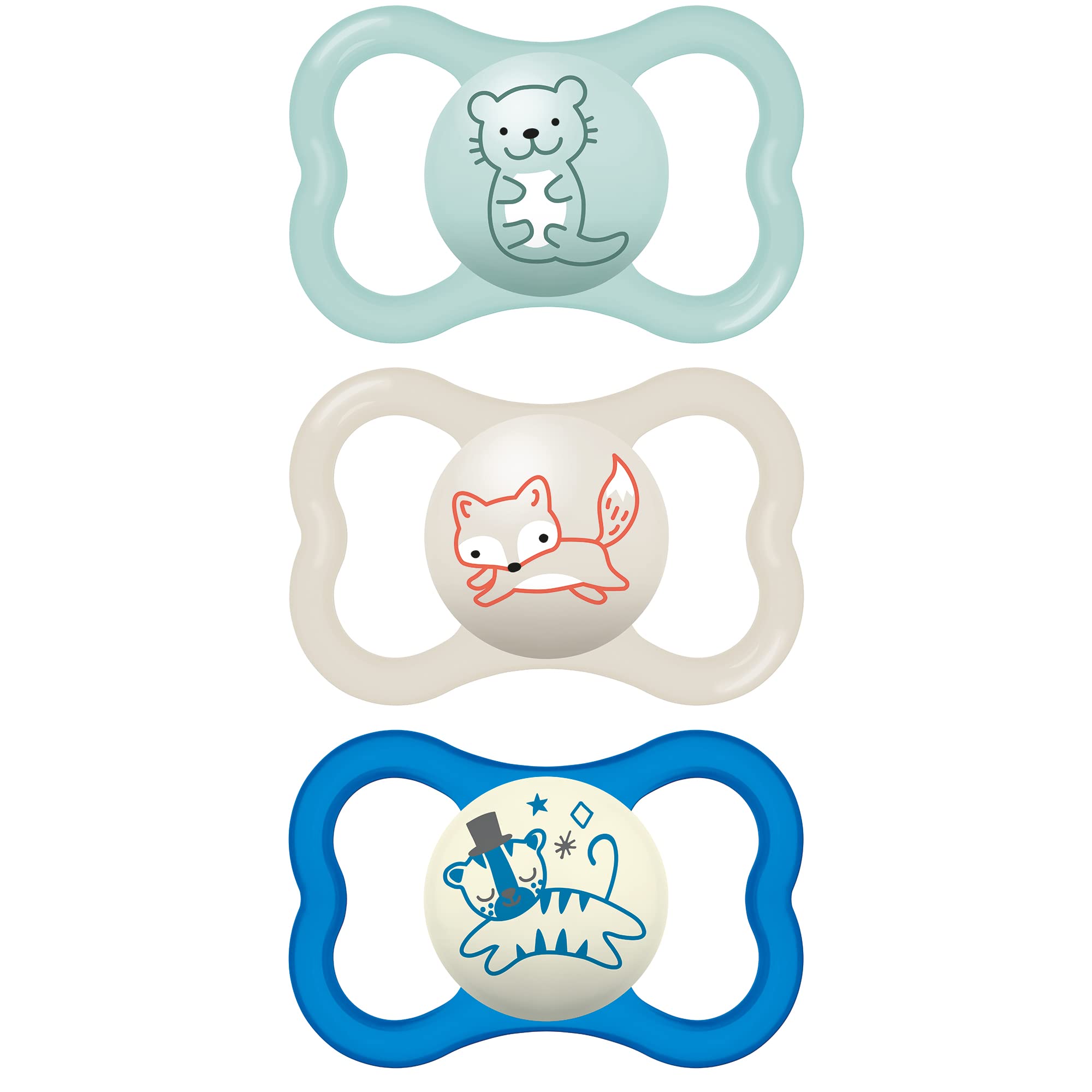 Mam Air Day & Night Baby Pacifier, For Sensitive Skin, Glows In The Da ...
