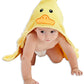 Hiphop Panda Bamboo Hooded Baby Towel - Soft Hooded Bath Towel For Babie, Toddler,Infant, For Boy And Girl - (Yellow Duck, 30 X