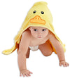Hiphop Panda Bamboo Hooded Baby Towel - Soft Hooded Bath Towel For Babie, Toddler,Infant, For Boy And Girl - (Yellow Duck, 30 X