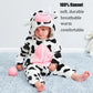 Baby Cow Costumes Unisex Toddler Outfit Halloween Dress Up Romper 2-6 Months