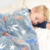 DTR Creation Glow in The Dark Blanket for Kids & Teens | Soft & Fluffy Lightweight Throw Blanket | Queen Size 200 x 152 cm | Roc