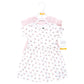 Hudson Baby Baby Girls Cotton Dresses, Tiny Pink Flower, 3-6M (M)