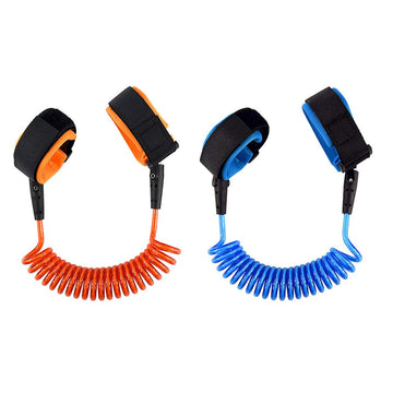 Locisne Anti Lost Wrist Link[2 Pack], Child Leash Toddler Safety Harness For Outdoor Activities, 5.9Ft (Blue+Orange)