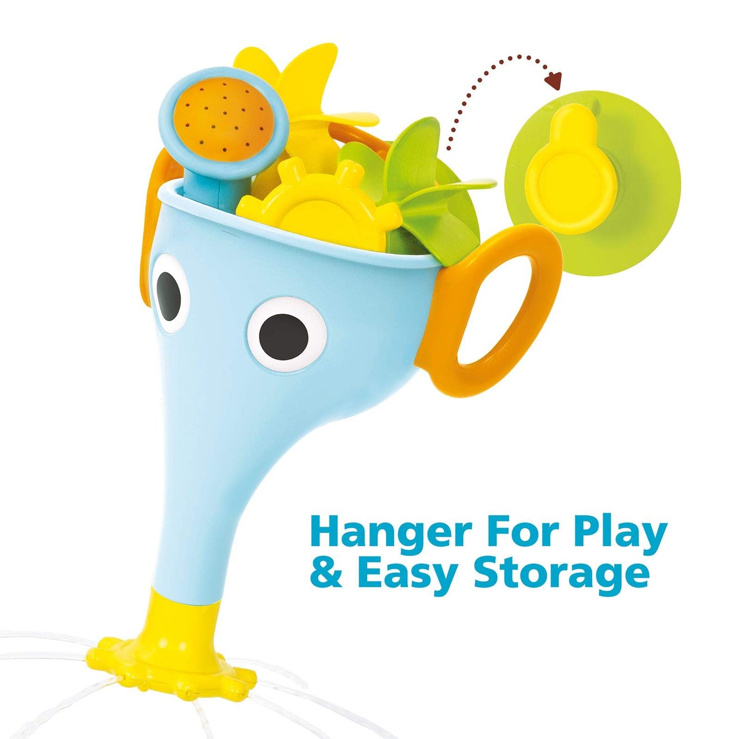 Yookidoo FunEleFun Fill N Sprinkle Bath Toy. (Blue)