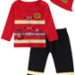 Cosland Halloween Fireman Costume Baby Firefighter Outfit, Red, 18-24 Months