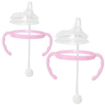 Botabee Pink Soft Spout - Transition Sippy Cup Kit For Comotomo 5 & 8 Oz Bottles - Conversion Kit Fits 5 Ounce & 8 Ounce Bottles
