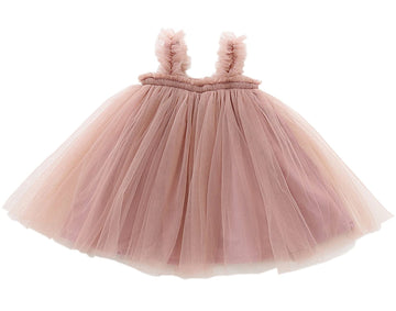 Jnklwpjs Toddler Girls Tutu Dress Baby Tulle Sundress Infant Party Princess Dresses Pink 90Cm
