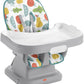 Fisher-Price Baby to Toddler High Chair SpaceSaver Simple Clean Portable Dining Seat & Booster with Washable Deep Tray & Liner, 