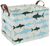 Hiyagon Baby Kids Storage Basket Shark Gift Basket Empty Boys Toy Storage Bin Organizer Box Rectangular Room Decor For Home,Book