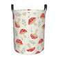 Pevtufa Cartoon Flat Mushrooms Foldable Laundry Basket Organizer,Fabric Clothes Toy Storage Basket Nursery Hamper Storage Bin Fo