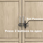 Child Proof Sliding Cabinet Door Code Locks Baby Safety Cupboard Locks Adjustable U Shaped Cabinet Latches For Knob Handle Drawe