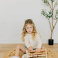 Brooklyn Neutral Boho Abacus - STEM Toy- Boho Nursery Decor and Playroom Decor- Math Toddler Toy with Beads- Montessori Toys - A