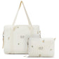 Paterr 2 Pcs Diaper Bag Tote For Women Multifunction Multisize Maternity Bag Quilted Cotton Cute Diaper Bag(Olive Flower)