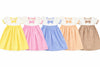 Koshmosh Combo Of 5 Cotton Baby Girl Dress With Cute Bow I Stylish Gingham Baby Frock I Soft MulmulLined Girl Outfit Yellow,Pin